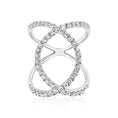 Load image into Gallery viewer, Diamond Criss Cross Ring
