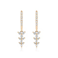 Load image into Gallery viewer, Cascading Diamond Drop Earrings