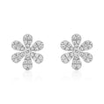 Load image into Gallery viewer, Diamond Flower Studs