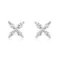 Load image into Gallery viewer, Flower Marquise Diamond Studs