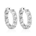 Load image into Gallery viewer, Skyler Inside/Out Hoops- FJC's Classic Diamond Hoops