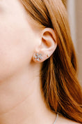 Load image into Gallery viewer, Diamond Flower Studs