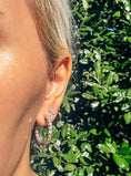 Load image into Gallery viewer, Large Round Diamond Hoops
