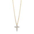 Load image into Gallery viewer, Small Diamond Cross Necklace