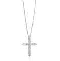 Load image into Gallery viewer, Large Diamond Cross Necklace