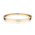 Load image into Gallery viewer, Single Pear Diamond Bangle