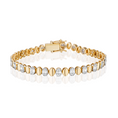 Load image into Gallery viewer, Oval Illusion Diamond Bracelet