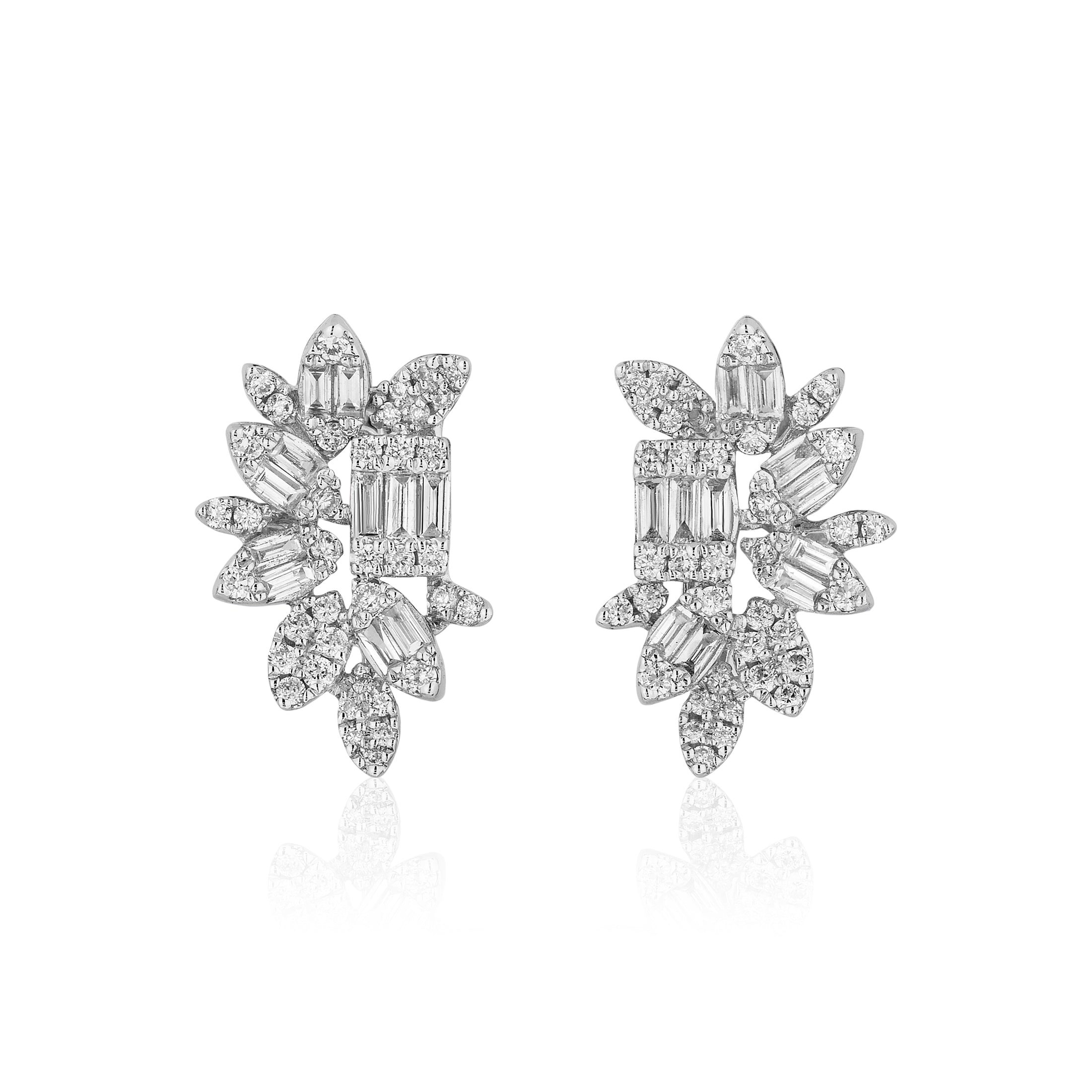 Illusion Diamond Cluster Stud