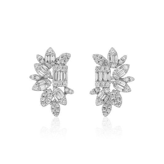 Illusion Diamond Cluster Stud