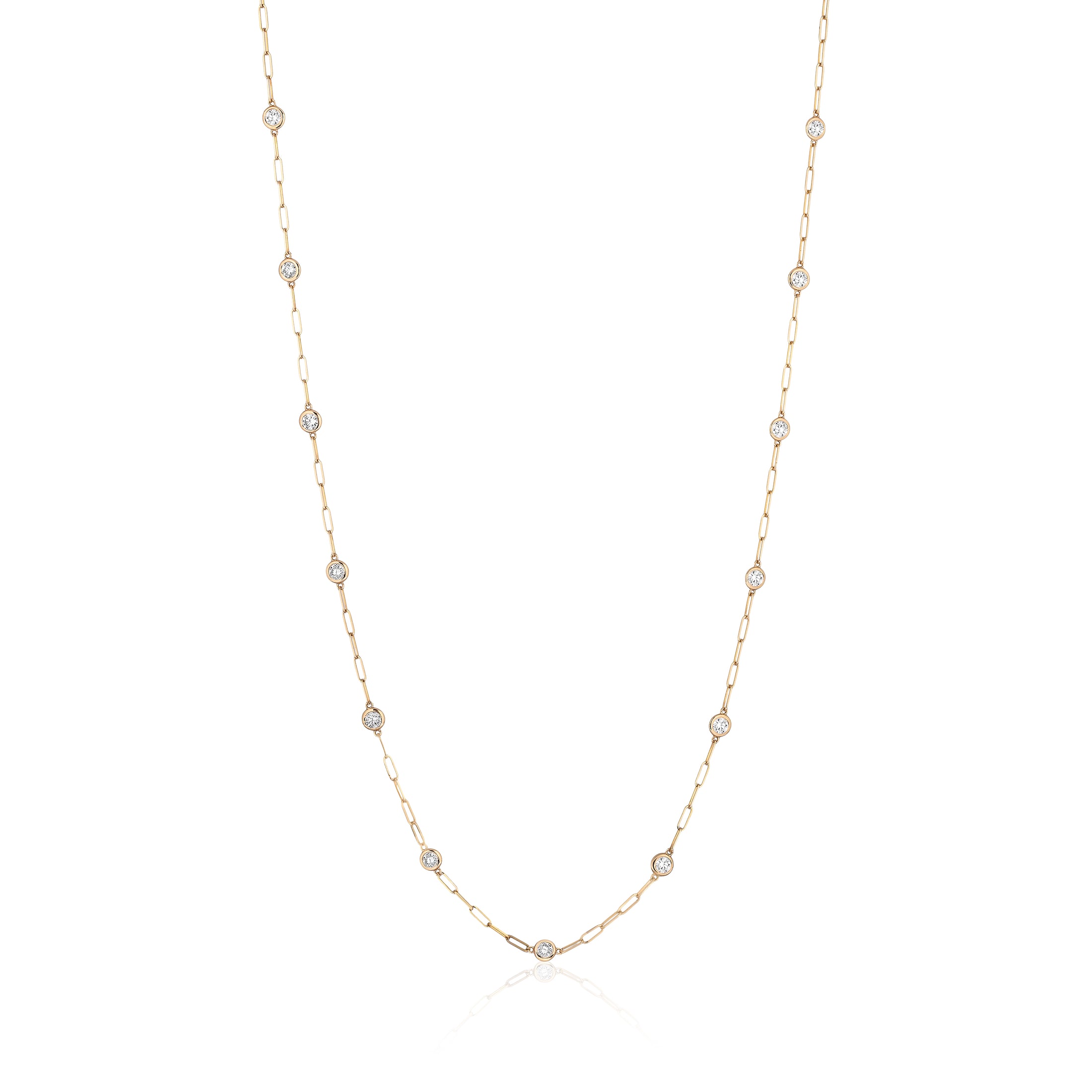 Diamonds by the Yard Paperclip Chain