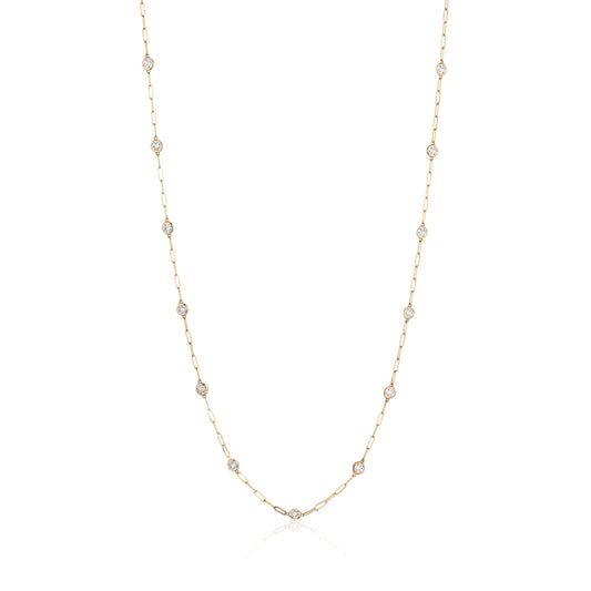 Diamonds by the Yard Paperclip Chain