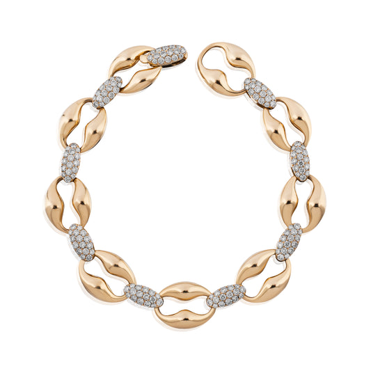 Diamond Cluster Link Bracelet