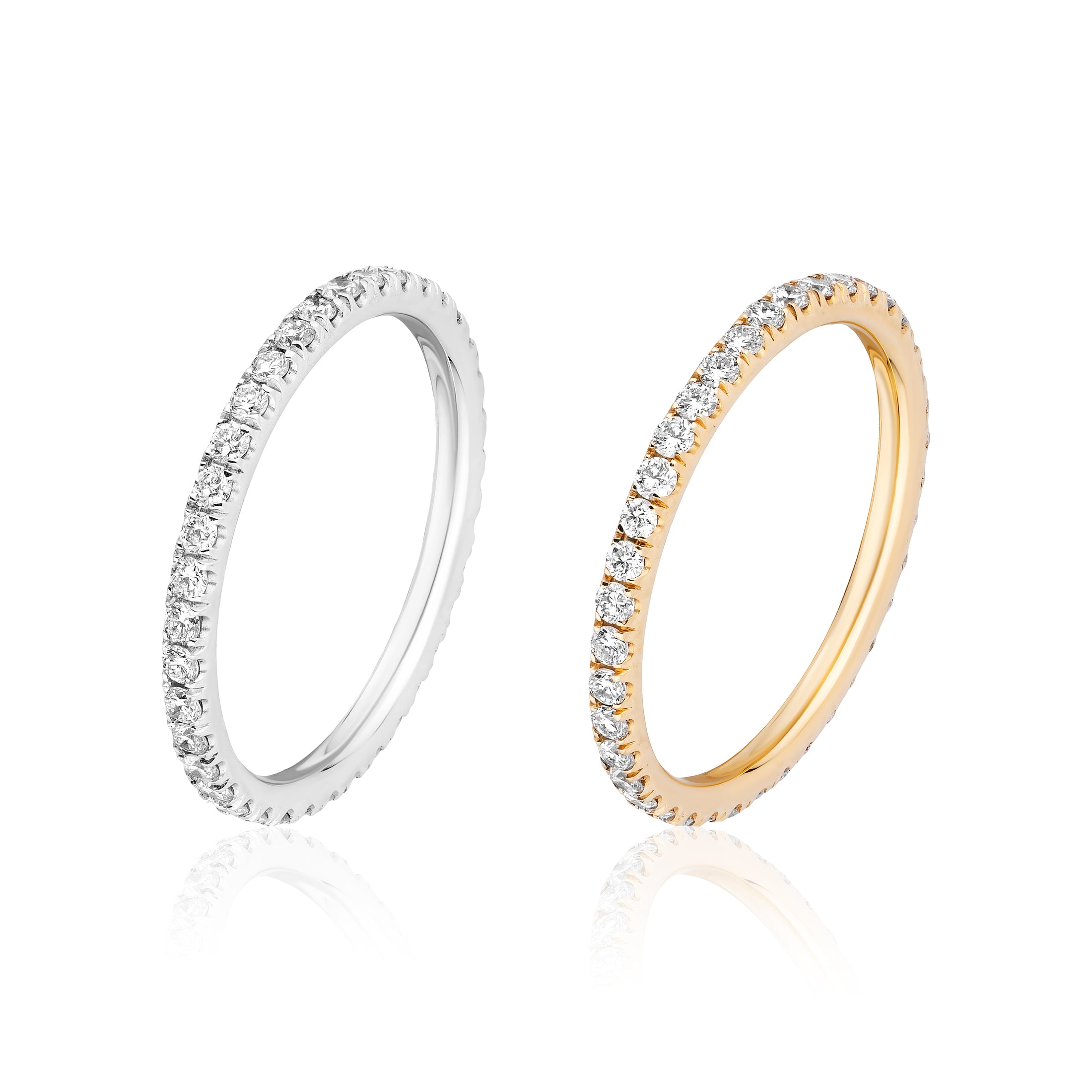 Micro Pavé Eternity Bands