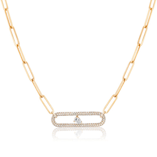 Pavé Loop Pear Diamond Choker