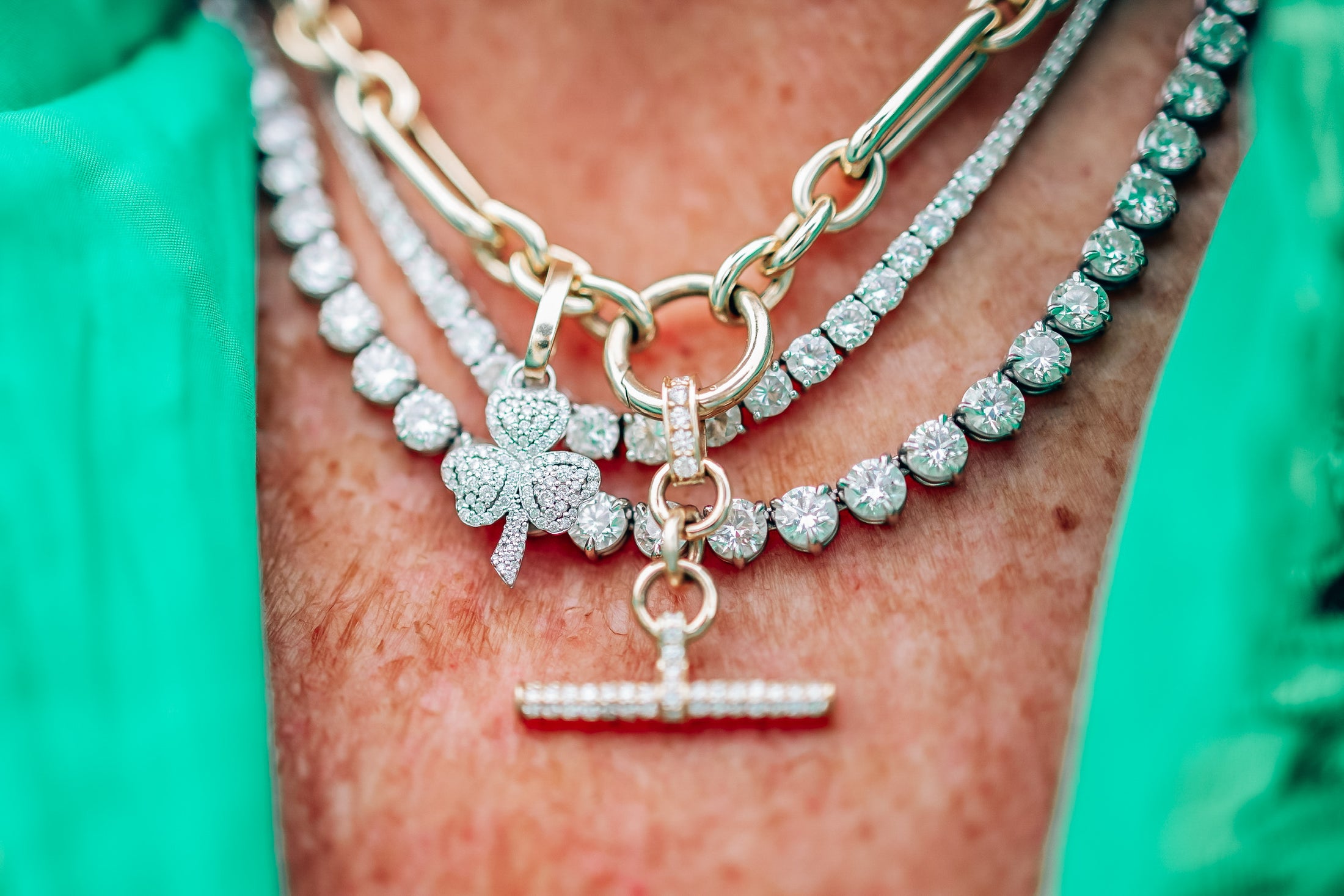 Classic Diamond Tennis Necklace