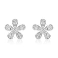 Load image into Gallery viewer, Diamond Flower Studs
