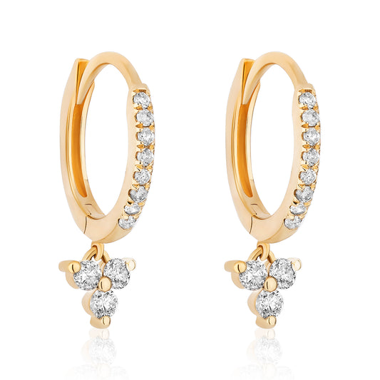 Cascading Diamond Drop Earrings