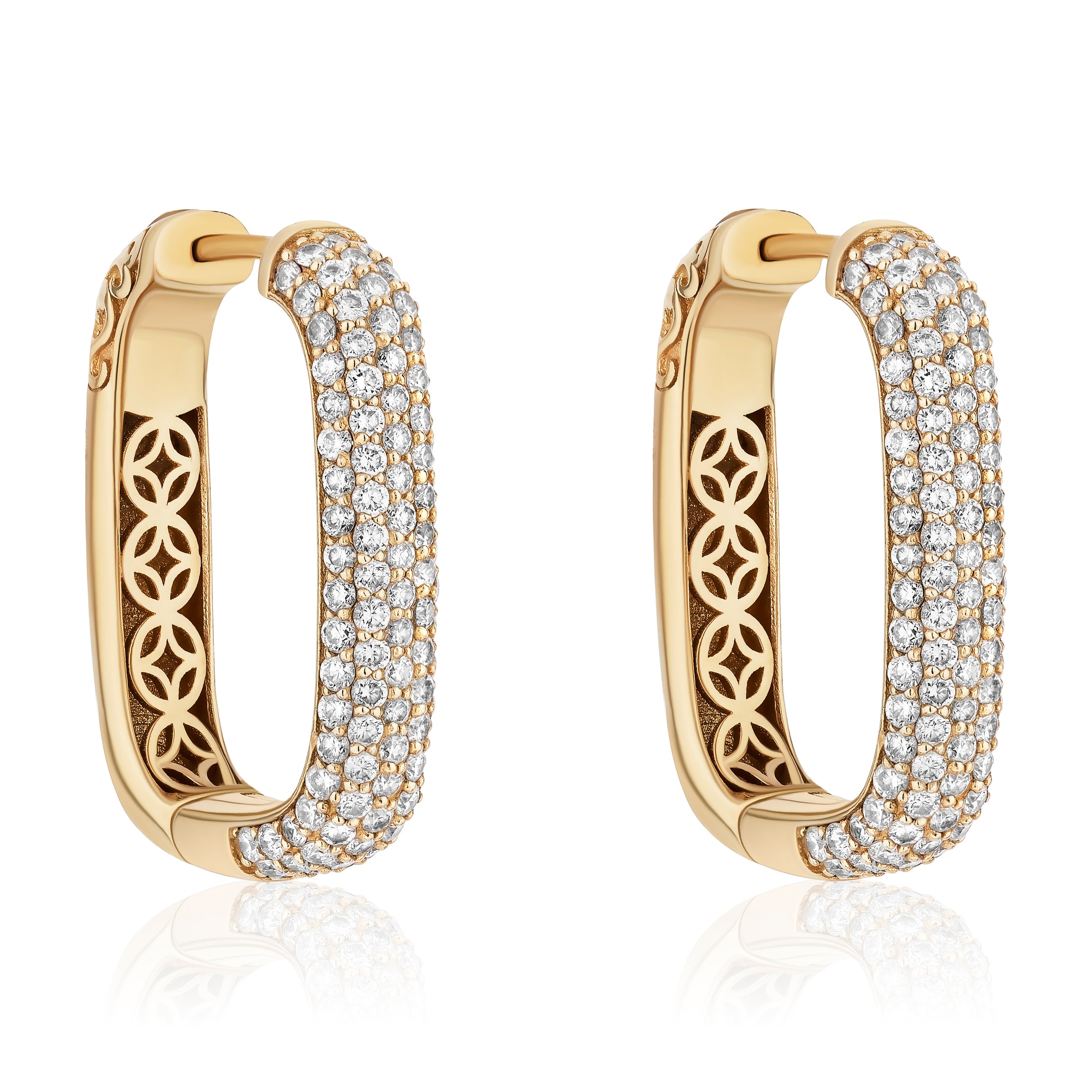 Brilliance Edge Pavé Hoops