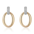 Load image into Gallery viewer, Duo Pavé Diamond Hoops
