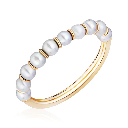 Sleek Pearl Ring