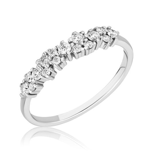 Skinny Cluster Diamond Ring