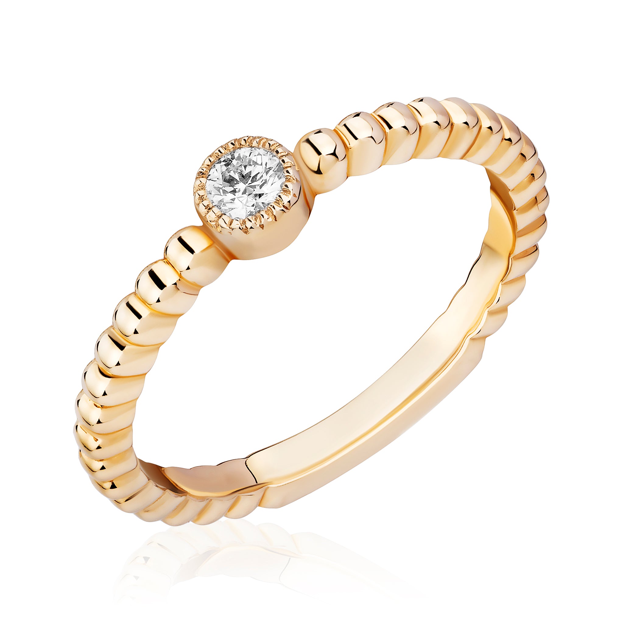 Bubble Solitaire Ring