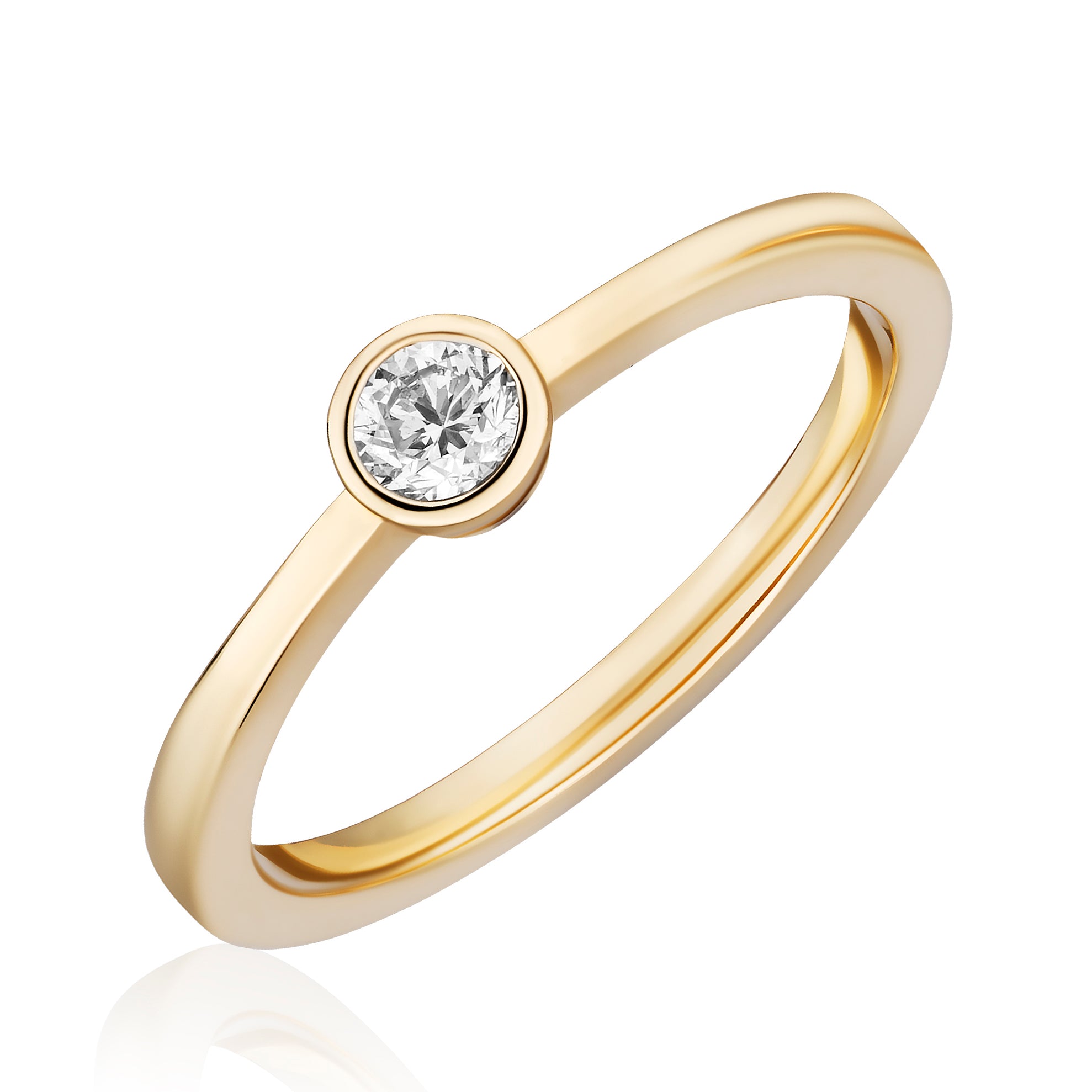 Bezel Diamond Ring