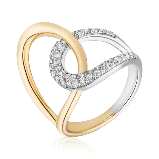 Pavé Overlap Ring