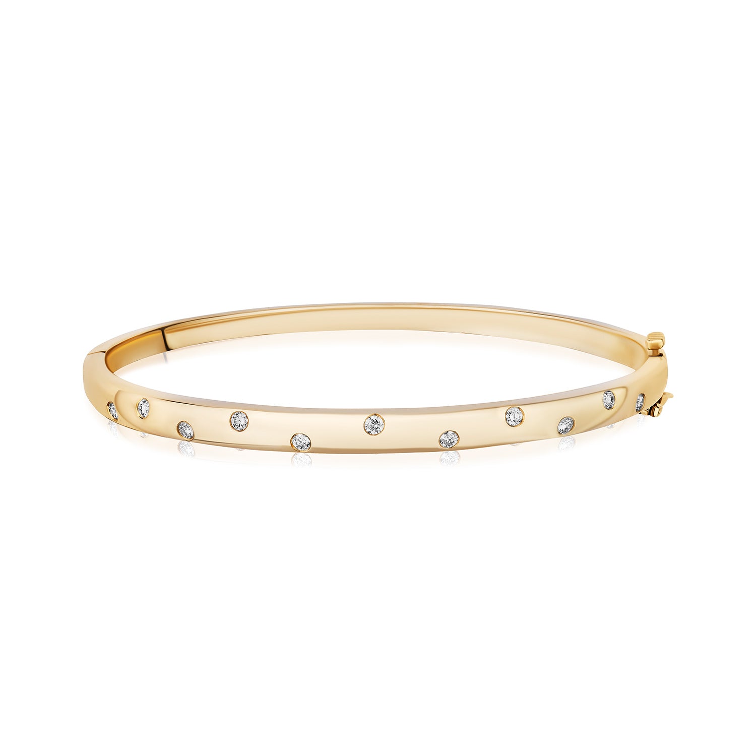 Burnish Diamond Bangle