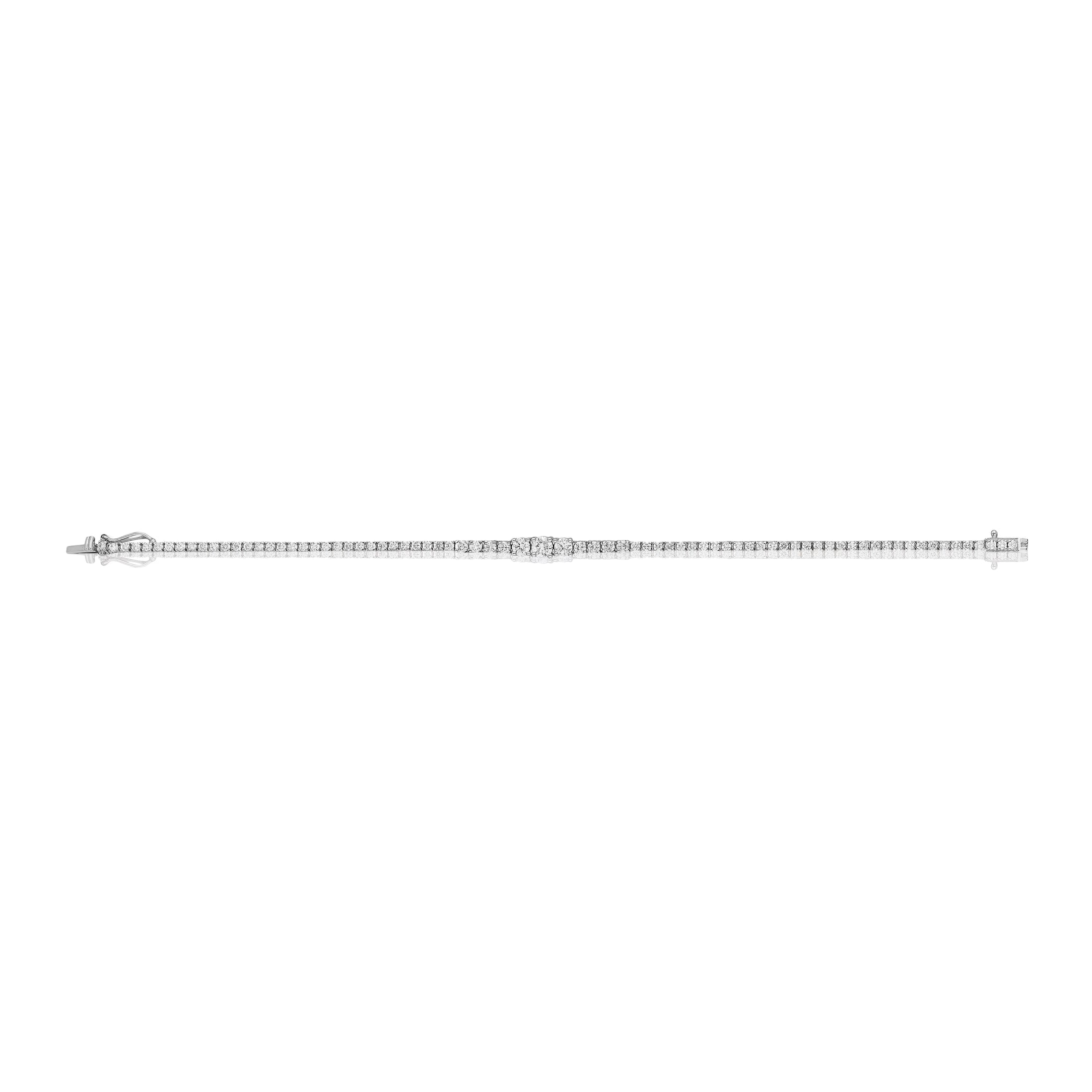 Mini Graduated Diamond Tennis Bracelet