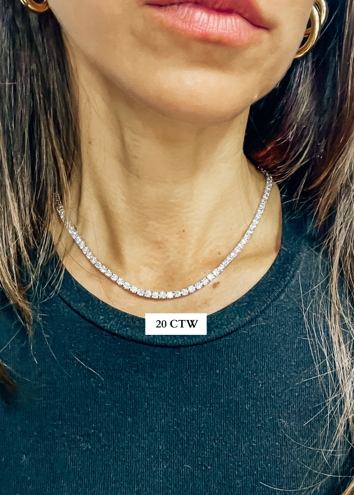 Classic Diamond Tennis Necklace