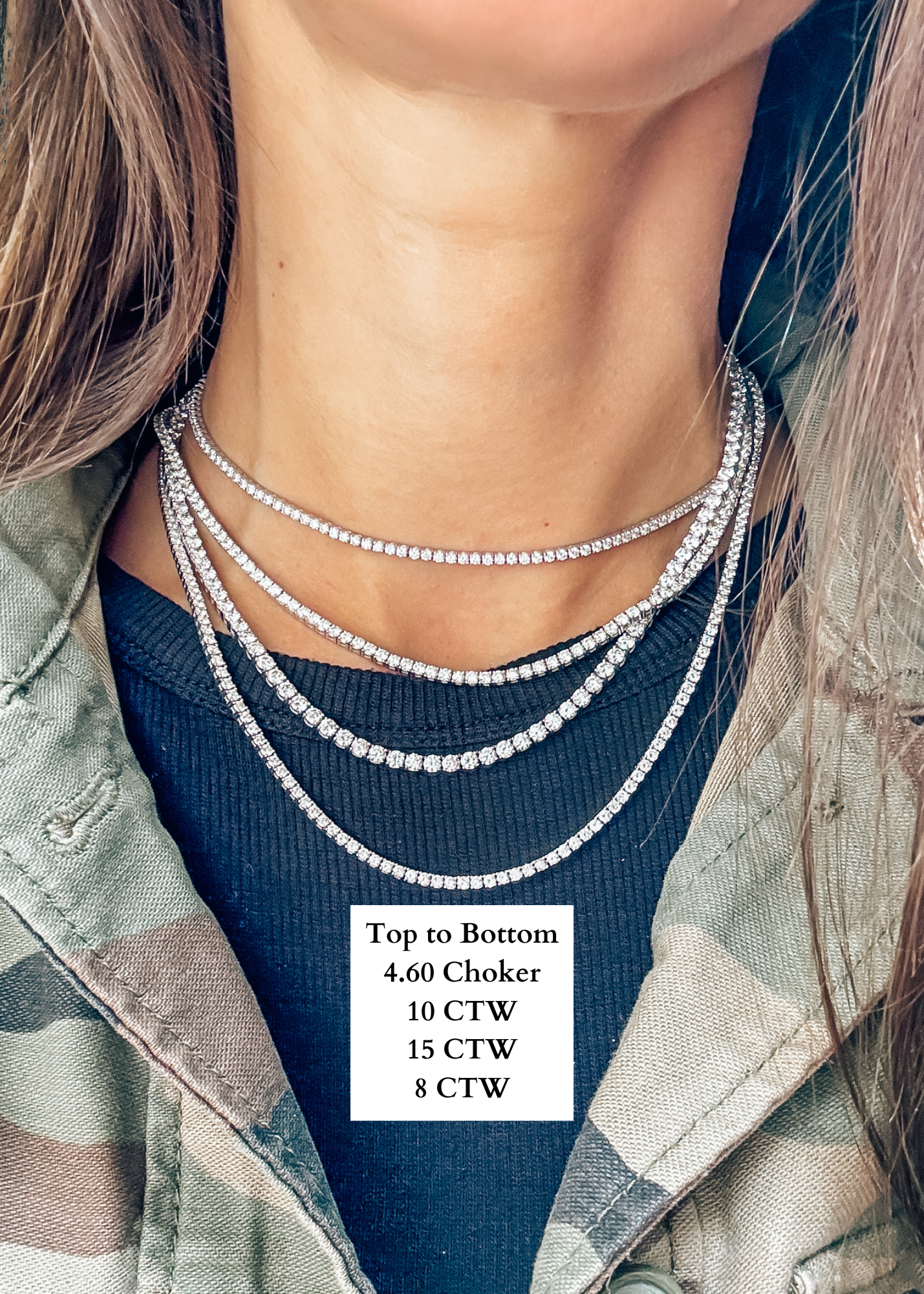 Classic Diamond Tennis Necklace