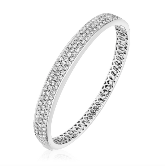 Luxe Pavé Half Bangle