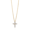 Load image into Gallery viewer, Small Diamond Cross Necklace
