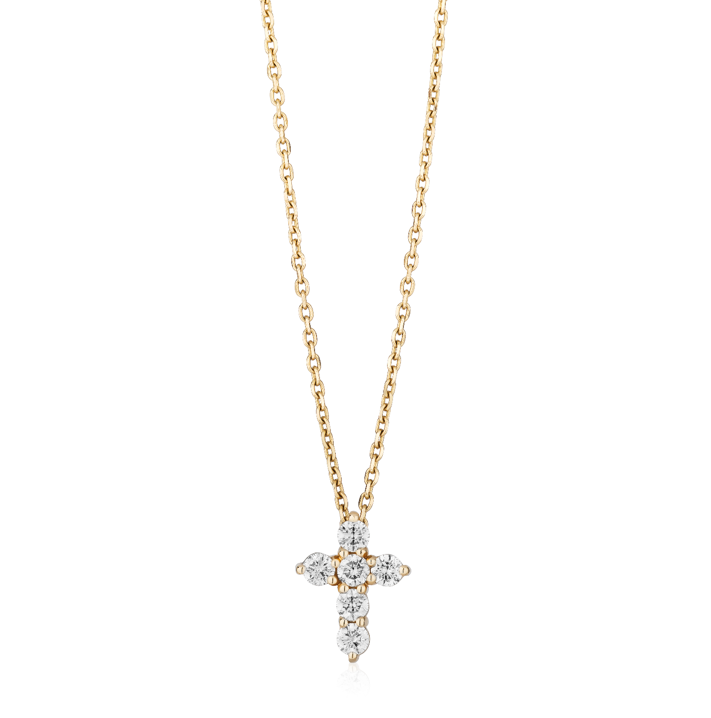 Small Diamond Cross Necklace