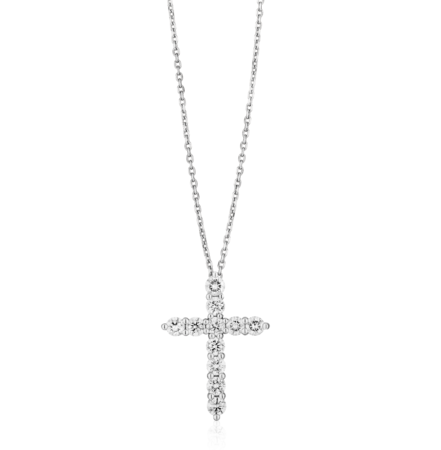 Large Diamond Cross Necklace