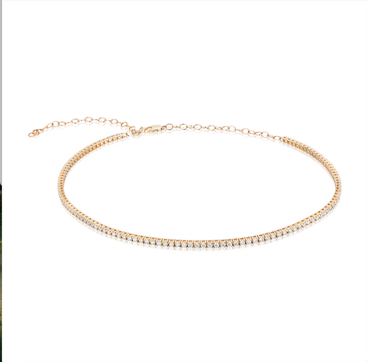 Diamond Tennis Necklace Choker