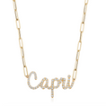 Load image into Gallery viewer, Custom Pavé Diamond Name Necklace
