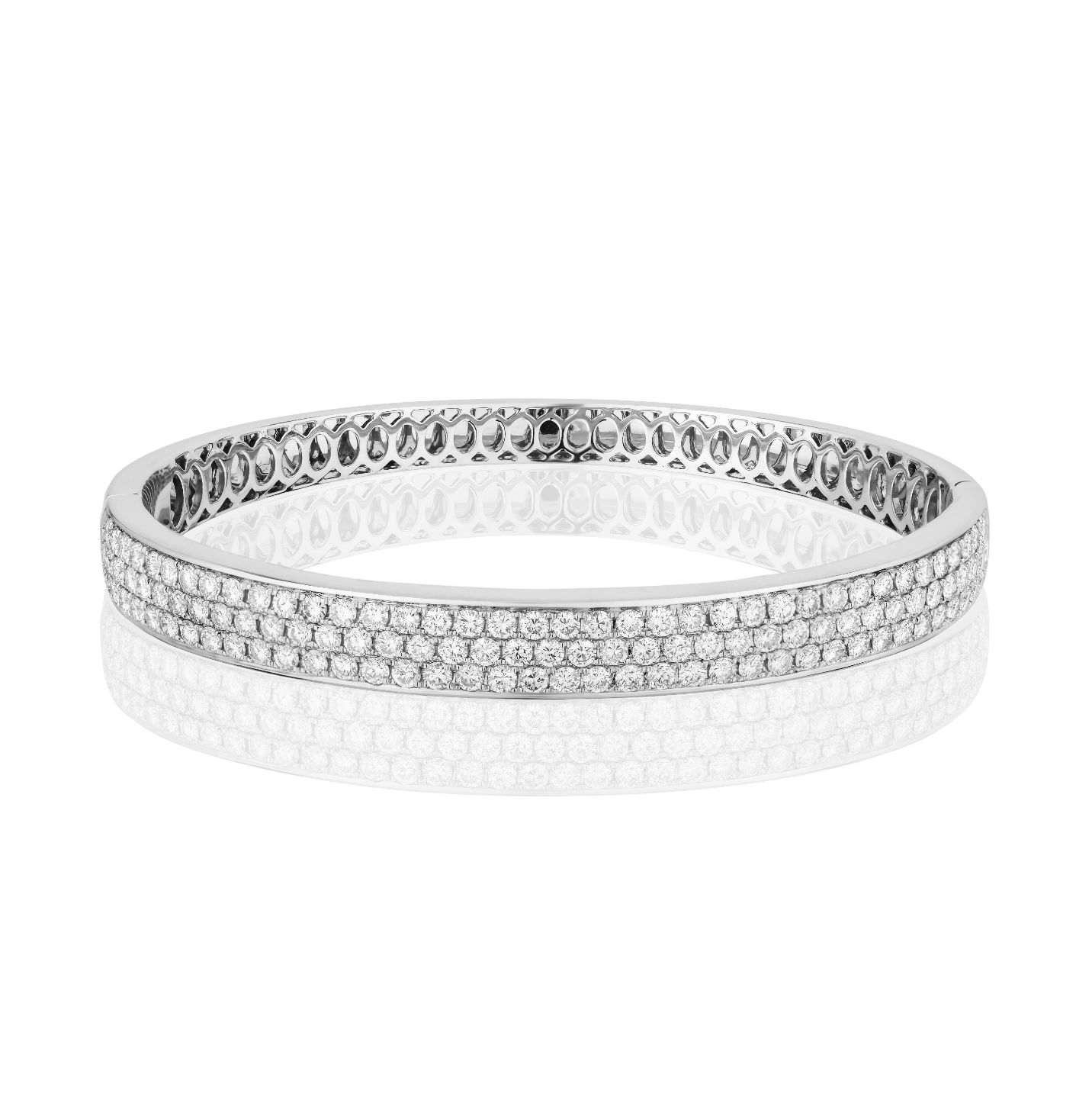 Luxe Pavé Half Bangle